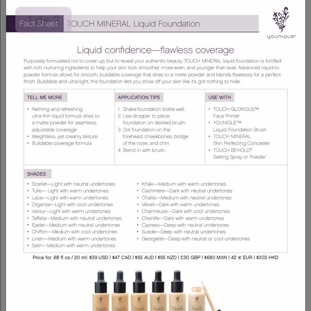 mineral touch liquid foundation